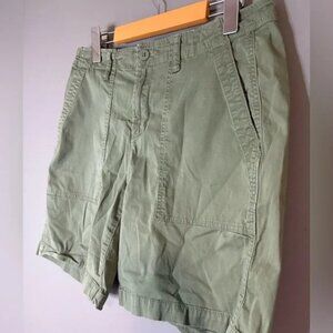 George size 10 Olive Women's Cotton Hiking Cargo Shorts